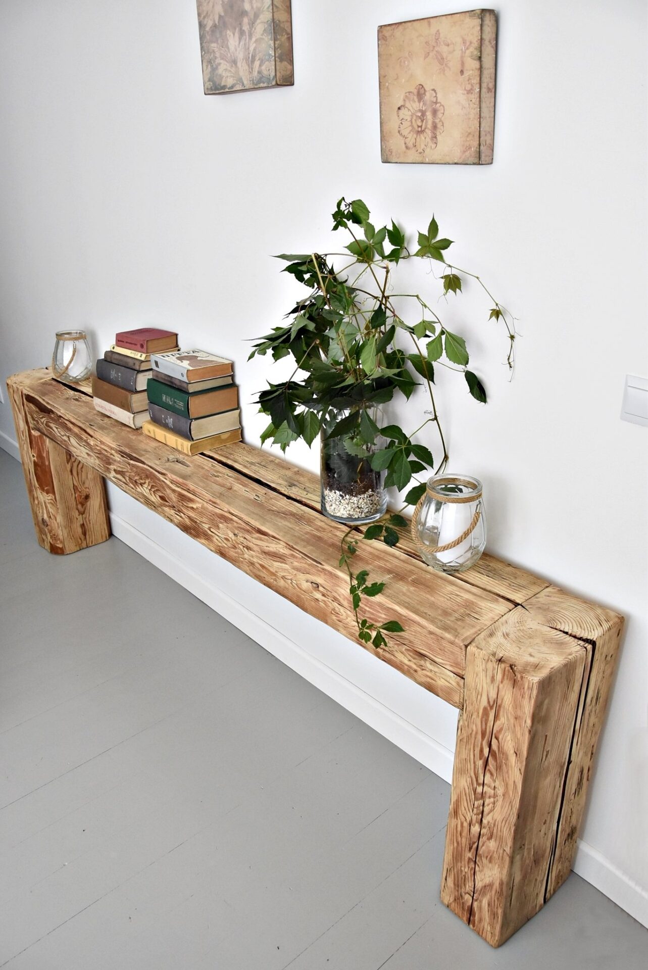 Rustic Console Table 200 Cm Long Made From Wood Furnituresanddesign 1517